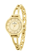Relógio Champion Feminino Social Analógico Dourado CF25518G