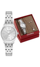 Kit Relógio Mondaine Feminino Com Colar e Brincos 32720L0MKNE2