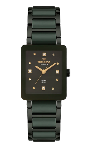 Relógio Technos Feminino Ceramic/saphire verde 2035NCR/2V