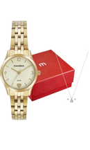 Kit Relógio Mondaine Feminino Com Colar e Brincos 32795LPMKDE1