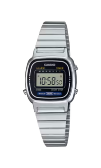Relógio CASIO Feminino Vintage Digital Prata LA670WA-1