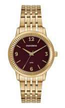 Relógio Feminino Mondaine Dourado com Catraca Serrilhada – 32919LPMVDE2