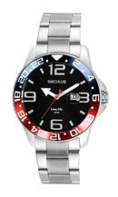 Relógio Seculus Masculino Analógico Calendário Aço Prata 44012G0SVNA3