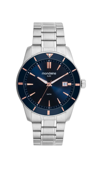 Relógio Mondaine Masculino Calendário Prata 32947G0MVNE1