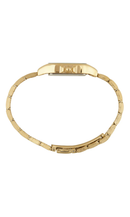 Relógio Mondaine Feminino Quadrado com Cristais Dourado – 32753LPMVDE1