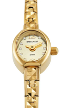 Relógio Feminino Dourado Analógico Clássico 20176LPSVDB3