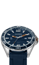 Relógio Mondaine Masculino Mostrador 3D Prata Silicone Azul 32766G0MVNI2