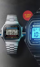 Relógio Casio Vintage Digital Unissex Prata A168WA-1