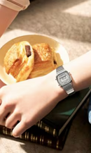 Relógio Casio Feminino Vintage Digital Prata LA670WA-7