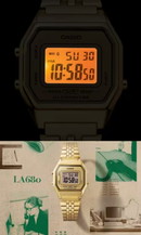 Relógio Digital Vintage LA680WGA-9 Dourado Unissex
