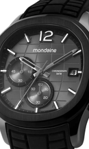 Relógio Mondaine Masculino Quadrado Cronógrafo Preto 32943GPMVSI5