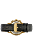 Relógio Masculino Cronógrafo Analógico Couro Dourado 44258GPSVDC2