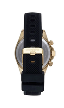 Relógio Masculino Mondaine Cronógrafo Dourado Silicone Preto 32815GPMVDI4