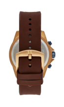 Relógio Masculino Cronógrafo Silicone Textura Rosé – 77301GPSVVU3