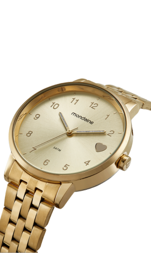 Kit Relógio Mondaine Feminino Com Colar e Brincos 32597LPMKDE1