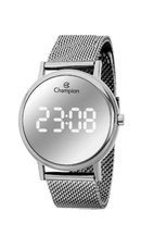 Relógio Champion Feminino Digital CH48206Q Prata Espelhado 5 ATM