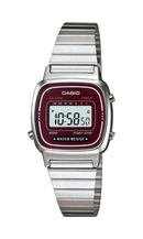 Relógio CASIO Feminino Vintage Digital Prata LA670WA-4DF