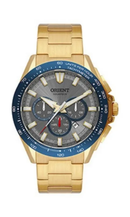 Relógio Orient Masculino Cronógrafo Solartech Dourado MGSSC066 G1KX